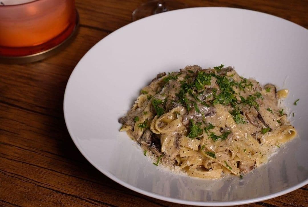 Creamy mushroom pasta